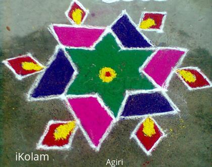 Rangoli: karthigai deepam Kolam - 02