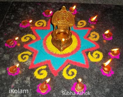 Rangoli: Karthigai kolam