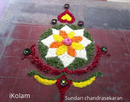 Rangoli: flowers rangoli