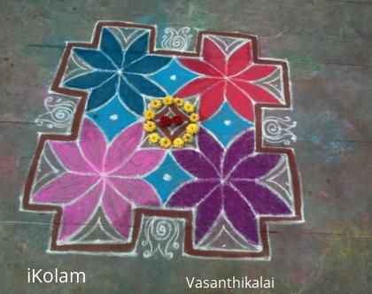 Rangoli: color kolam