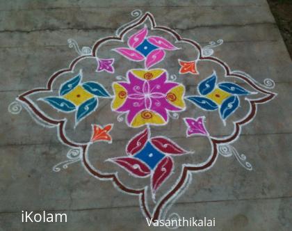 Rangoli: New year kolam 2016