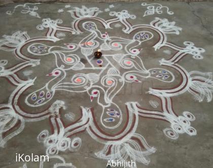 Rangoli: Aadi Day-2 Kolam. 