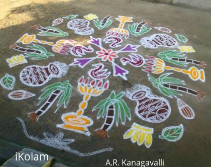 Rangoli: A.R.Kanagavalli pongal rangoli