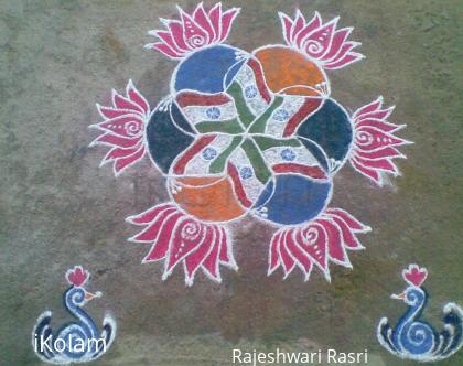 Rangoli: Republic day kolam