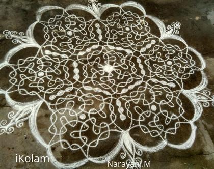 Rangoli: dew drops contest entry 2016-17