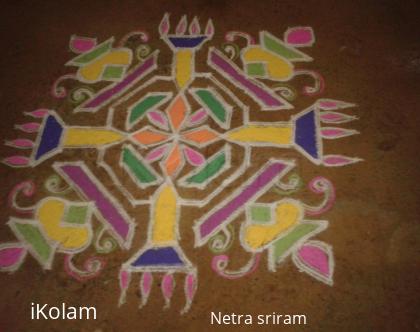 Rangoli: Deepam kolam