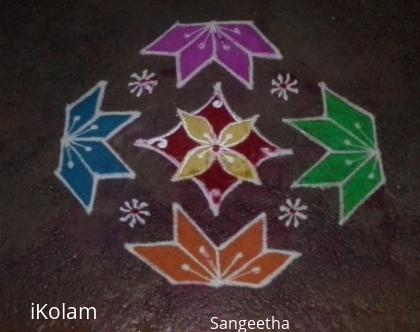 Rangoli: simple kolam