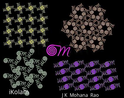 Rangoli: Freehand OM collage