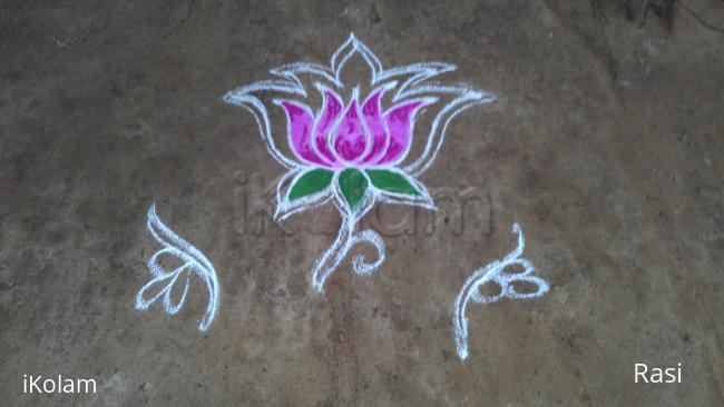 Rangoli: Lotus daily Rangoli