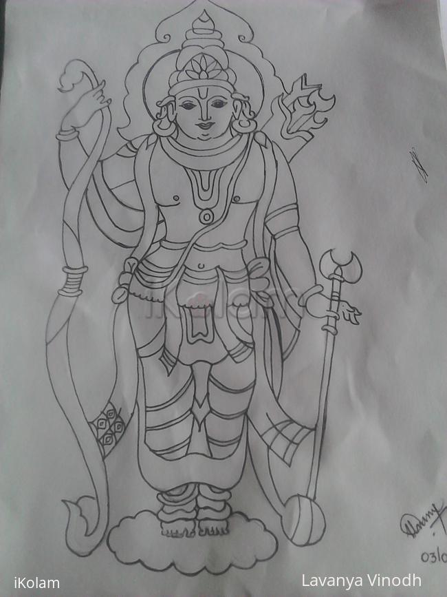 Rangoli: Sri Ram Rangoli: Sri Ram