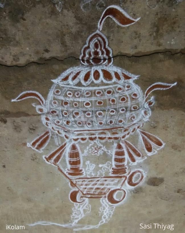 Rangoli: kuptha chariot