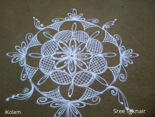 Rangoli:  my wedding day kolam