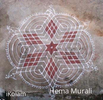 Rangoli: margazhi kolam 5 Rangoli: margazhi kolam 5