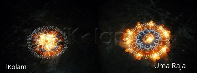 Rangoli: diya tile