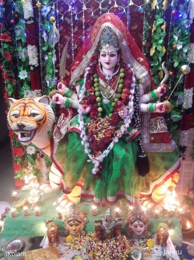 Dussehra maata decoration at my mother's place - 