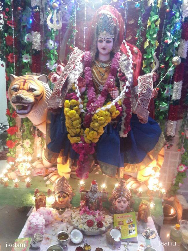 Dussehra maata decoration at my mother's place - 