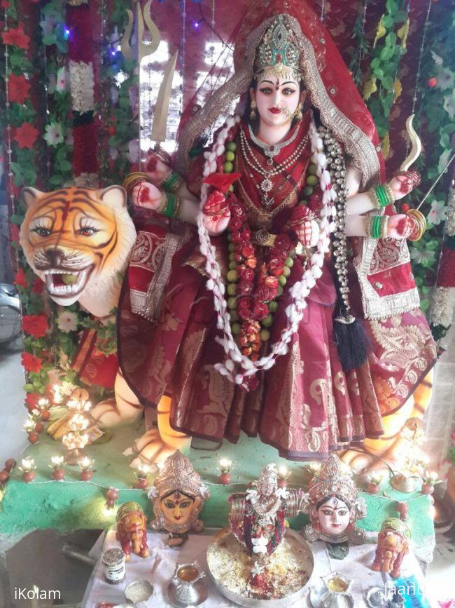 Dussehra maata decoration at my mother's place - 