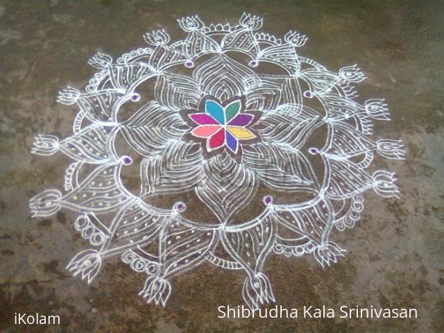 Free hand kolam - 