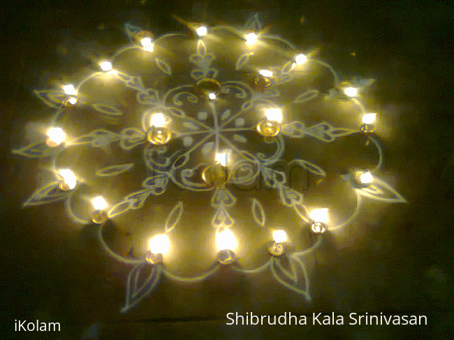 Karthigai Deepam - Lamps at the entrance