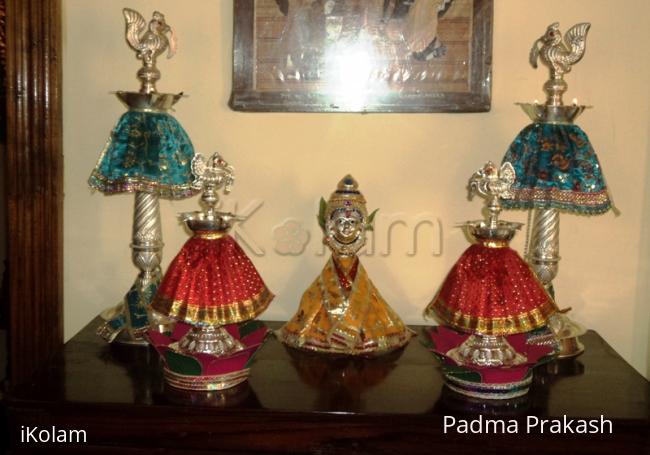 Varamahalakhmi  - Decoration of the lamps