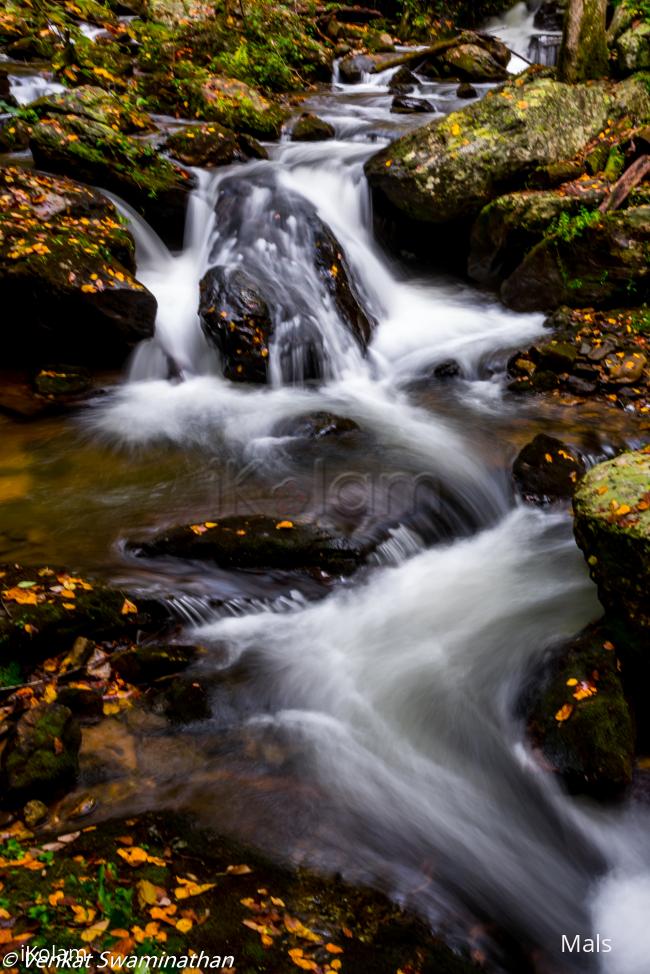 Beautiful waterfalls in Helen -
