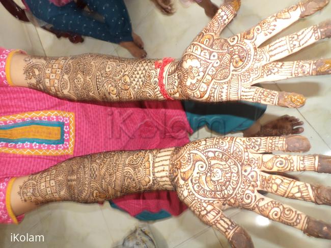 my bridal mehandi designs - recently done design(last month)
