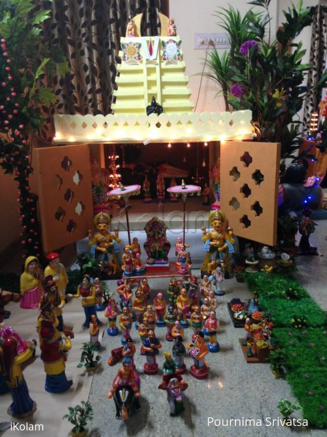 Golu @ my home.. Pournima  - Ananthpadmanabha temple theme