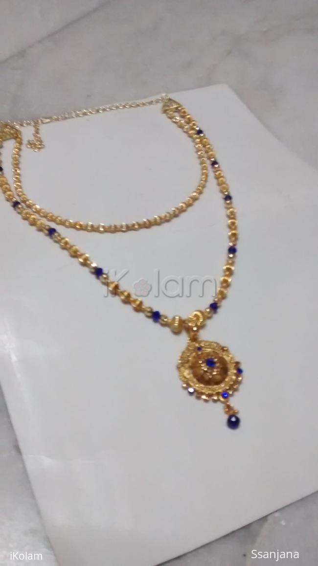 amla long necklace for party wear - amla necklace
