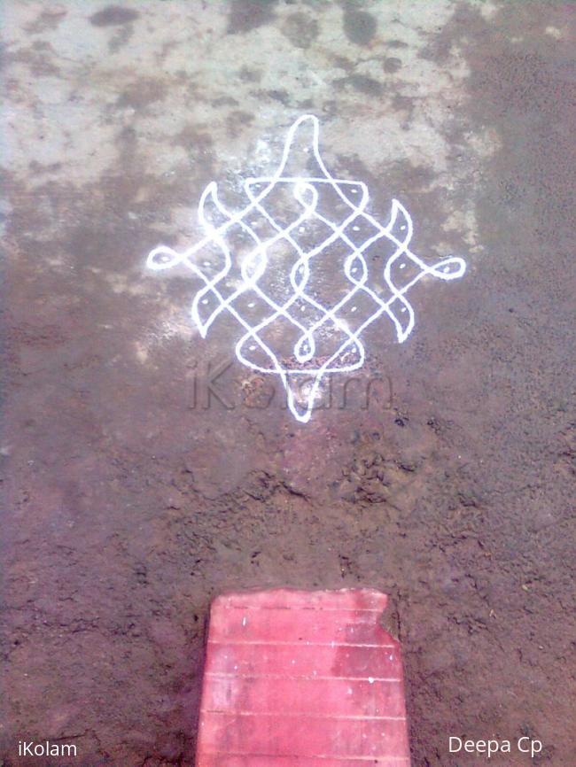 Rangoli: sikkal kolam-18 Rangoli: sikkal kolam-18