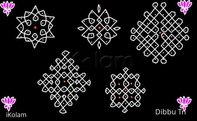 Rangoli: More chiku kolams
