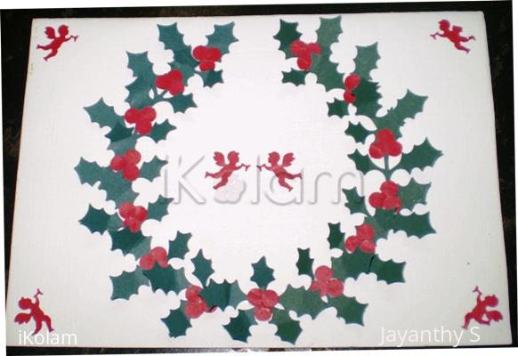 Rangoli: Christmas greetings