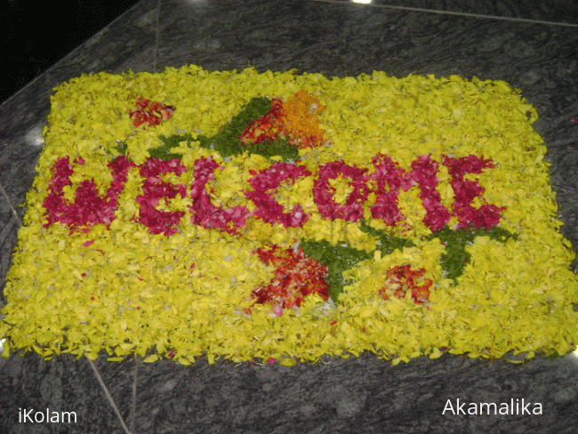 Rangoli: Welcome rangoli