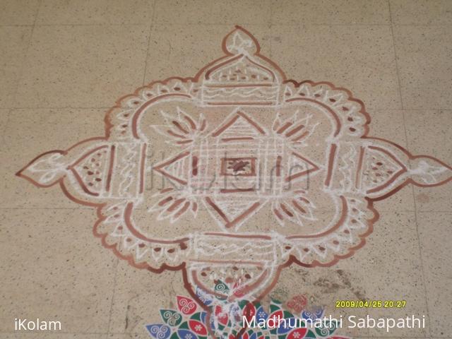 Rangoli: another aadi velli kolam Rangoli: another aadi velli kolam