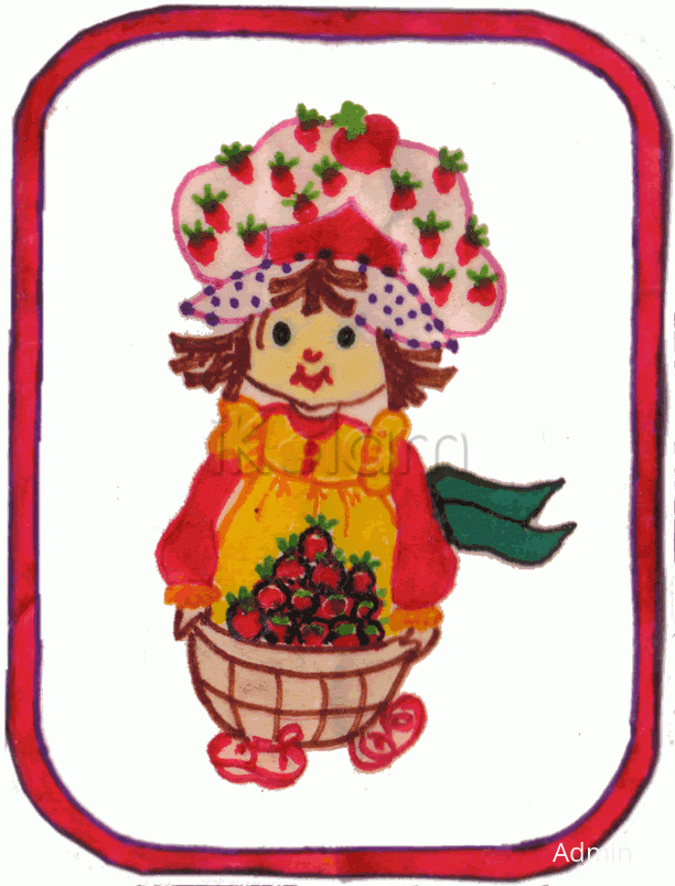 Rangoli: Strawberry girl