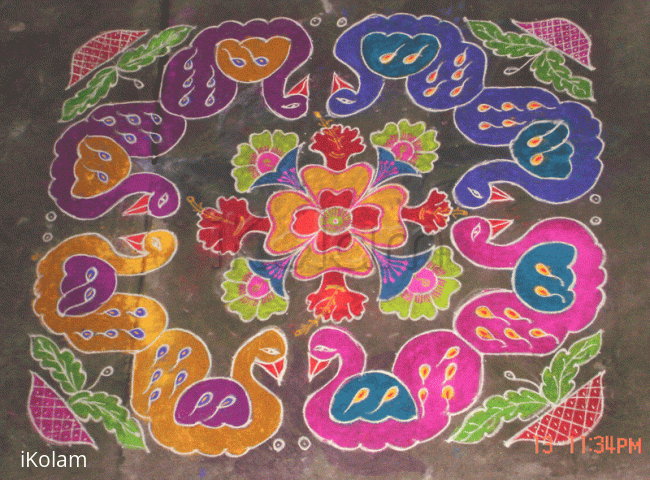 Rangoli: Birds of color