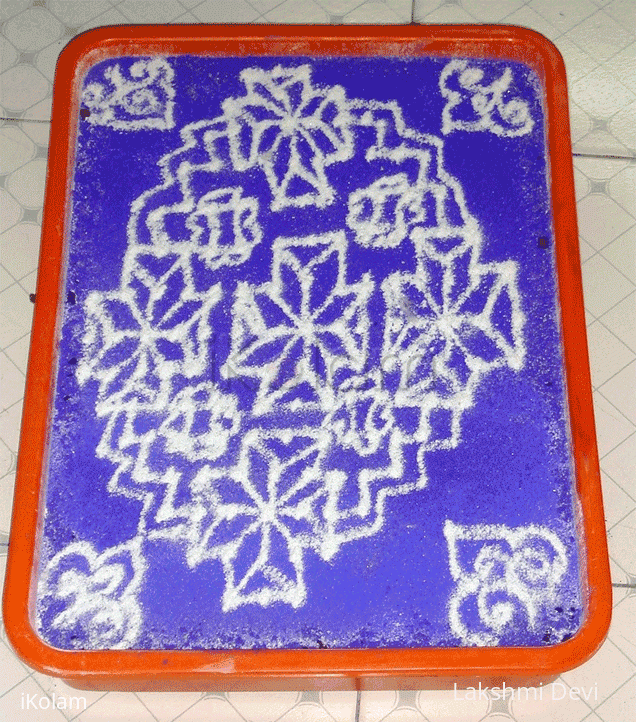 Rangoli: Rangoli on water