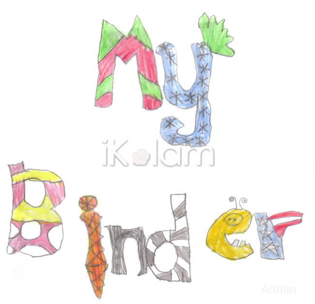 Rangoli: My binder!