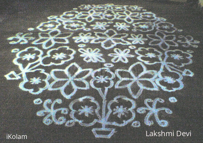 Rangoli: Flower pots