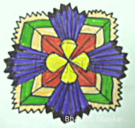 Rangoli: Frilly_square