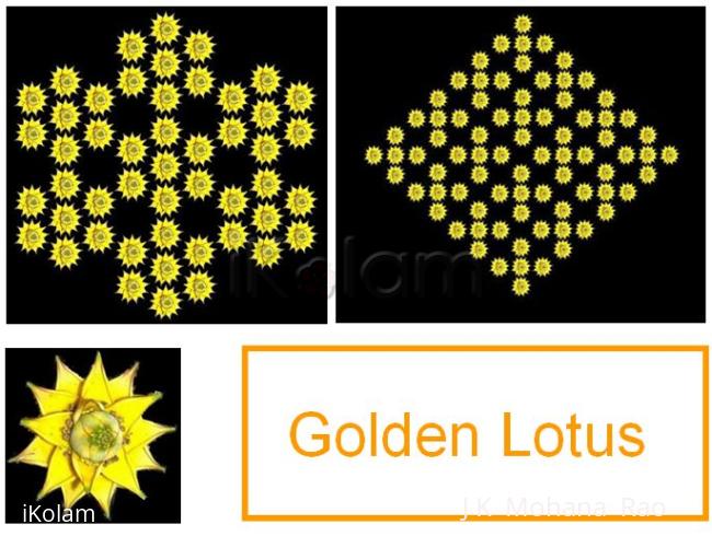 Rangoli: Golden Lotus Rangoli: Golden Lotus