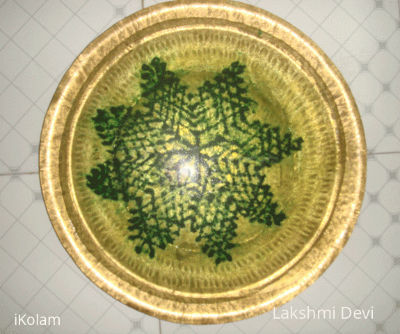 Rangoli: Underwater green rangoli Rangoli: Underwater green rangoli