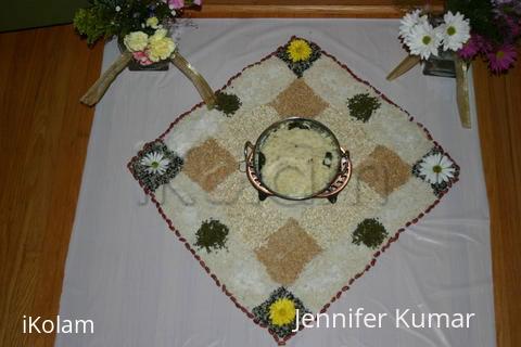 Rangoli: pongal kolam 2