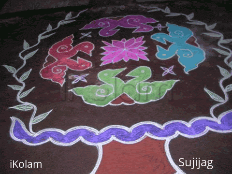 Rangoli: Lovebirds
