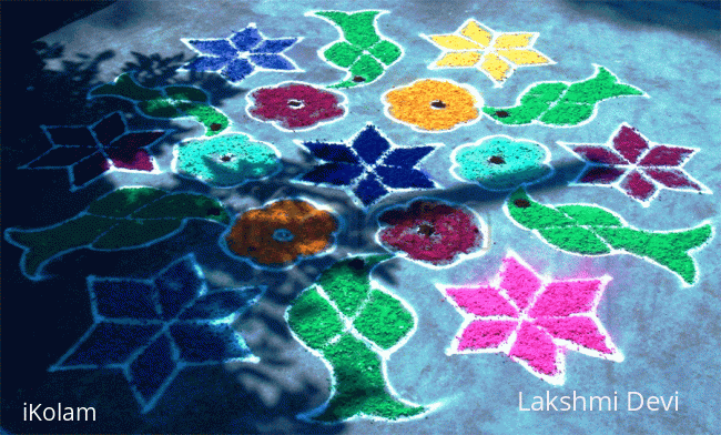Rangoli: Our Colony new year - programme - -Rangoli