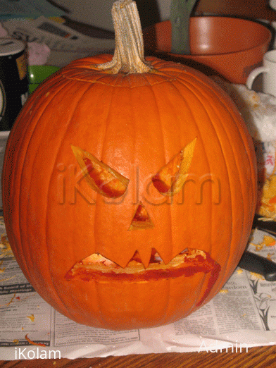 Rangoli: Jack-o-lantern