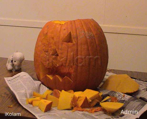Rangoli: Pumpkin - carving