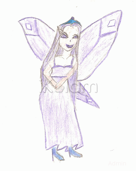 Rangoli: Purple fairy