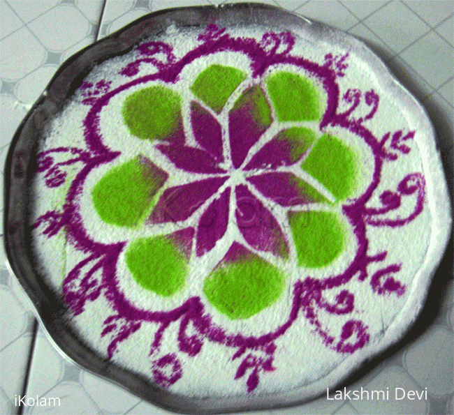 Rangoli: Rangoli on water