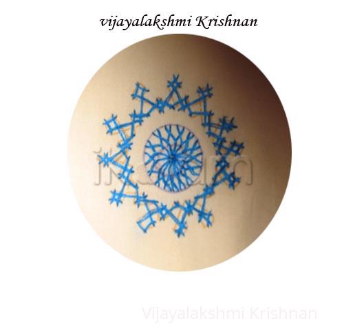 Rangoli: round design Rangoli: round design
