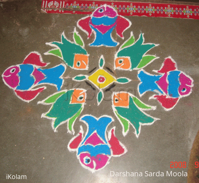 Rangoli: School of Fish